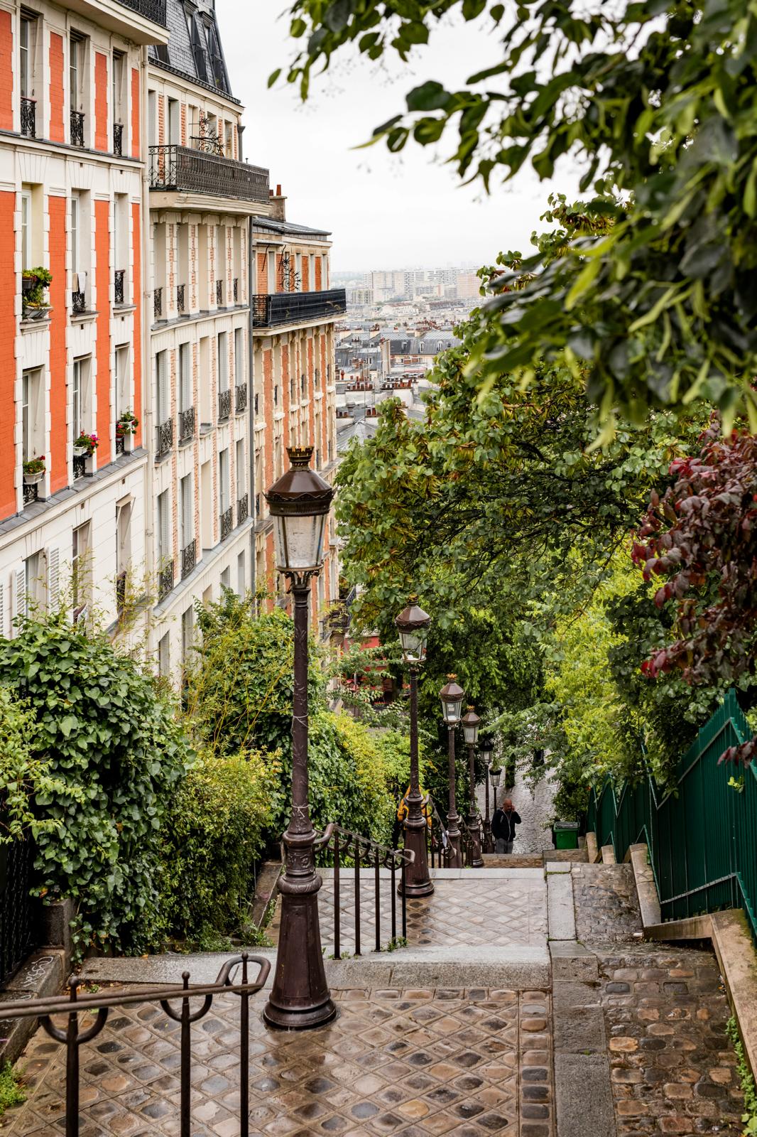 Les escaliers de Montmartre.