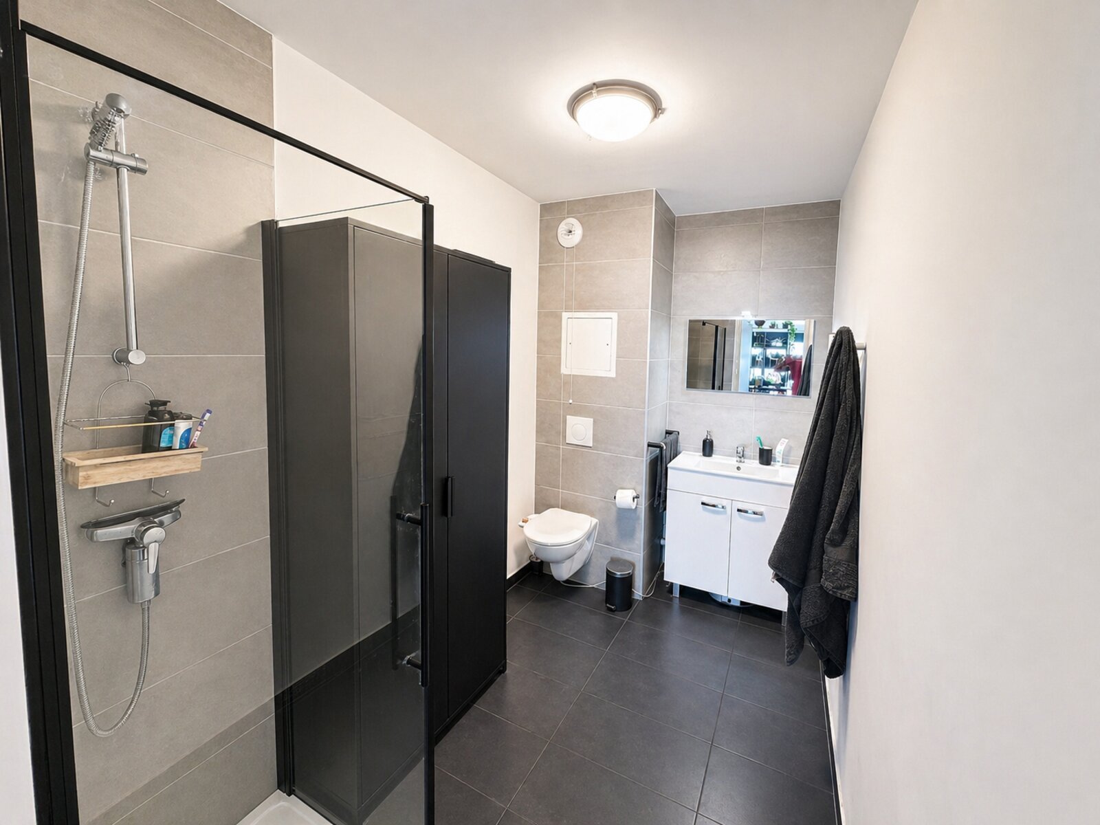 Salle de bain moderne avec douche à l'italienne
